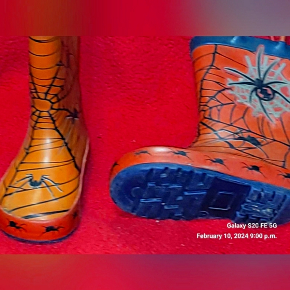 Spider-Man wet boots
